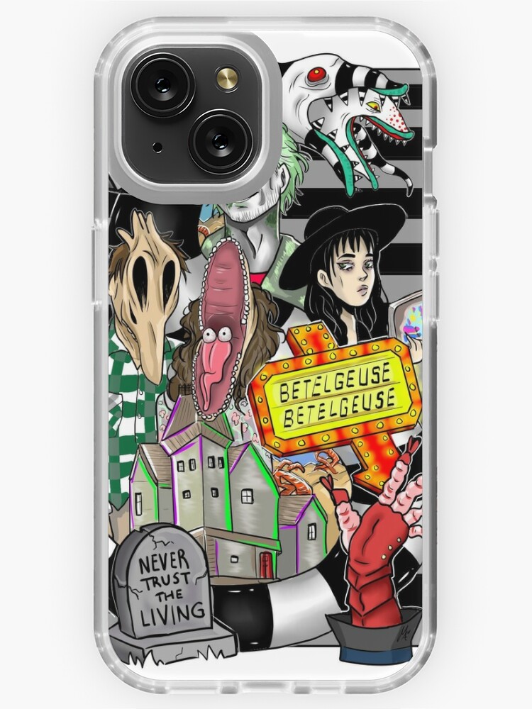 BEETLEJUICE TIM BURTON ART iPhone 15 Plus Case Cover