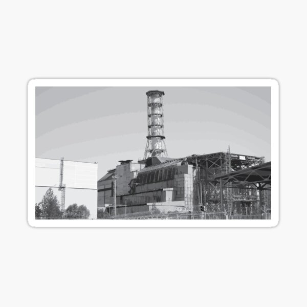 Artikel-Vorschau von Tschernobyl-Reaktor vier schwarz und weiß, designt und verkauft von Ezekial711.