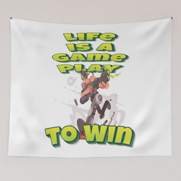 Item preview, Life Is A Game Play To Win designed and sold by WordsGamersUse.