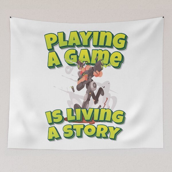 Item preview, Playing A Game Is Living A Story designed and sold by WordsGamersUse.