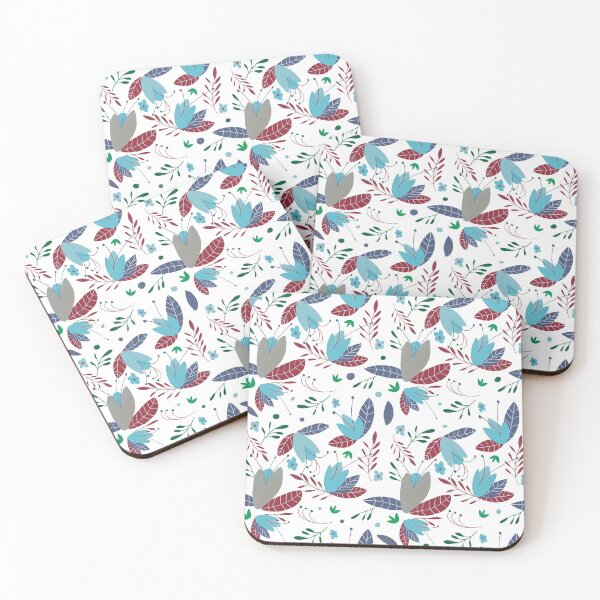 Item preview, Floral Pattern - Blue White designed and sold by LisdeMaartes.