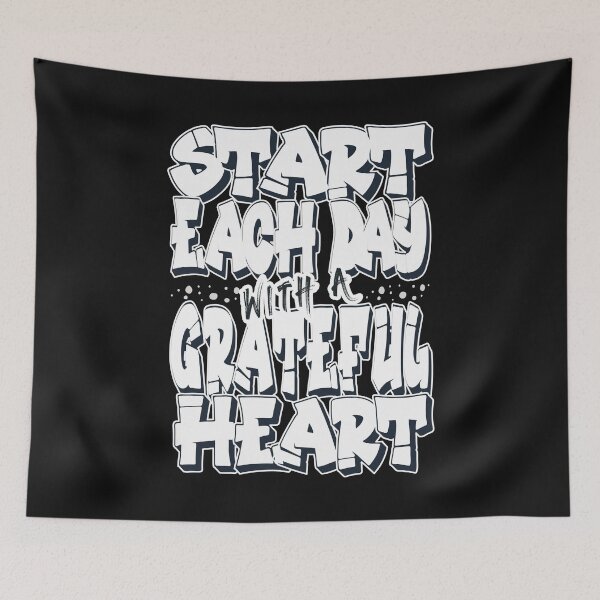 Item preview, Start each day with a grateful heart. designed and sold by VichallanStudio.