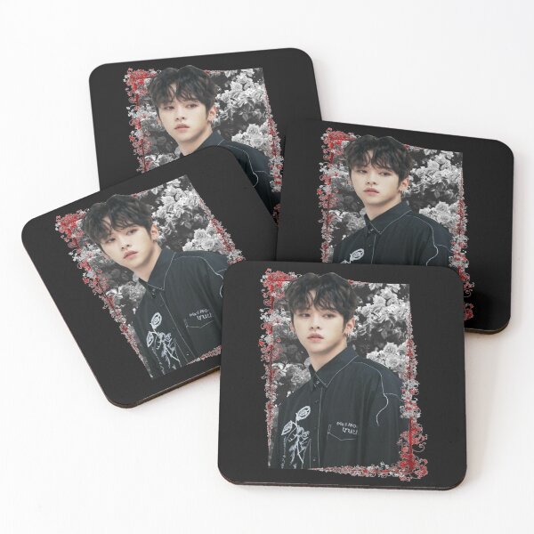 Item preview, Lee Minho Stray Kids Lee Know Korean Kpop Floral Design designed and sold by Piosenka Art.