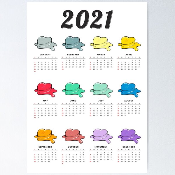 Artikel-Vorschau von BTS Butter Kalender 2021, designt und verkauft von SerenaChoe.
