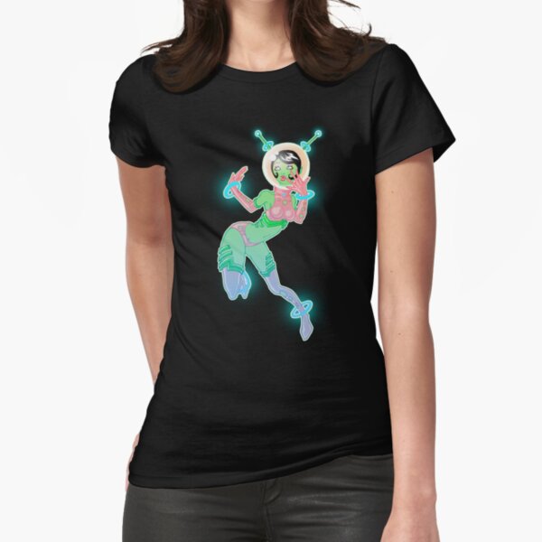 Space Babe Fitted T-Shirt