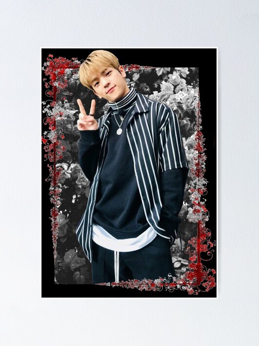 Kim Woo Jin Stray Kids Woojin Korean Kpop Floral Design