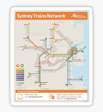 Sydney Train Map Sticker