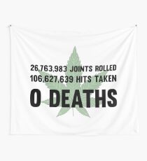 Legalize Weed Cool Funny Smoking Joint Stats Wall Tapestry