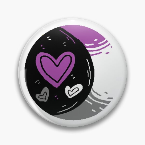 Item preview, LGBTQ Asexual Pride Moon & Hearts designed and sold by doeblush.