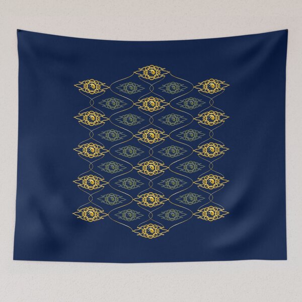 Item preview, Katy Perry Never Really Over Batik Honeycomb Pattern Blue Background 2 designed and sold by cryaboutitnow.