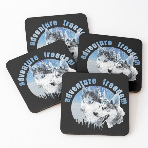 Item preview, Husky Adventure Freedom Snow HuskyARTist designed and sold by MyREDBlack.