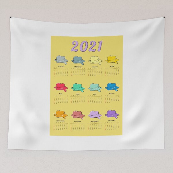 Item preview, BTS butter Calendar 2021 yellow designed and sold by SerenaChoe.