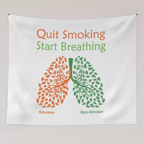 Item preview, Quit Smoking Start Breathing | No Smoking Awareness designed and sold by cartyourchoice.
