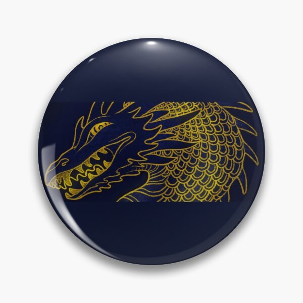 Artikelvorschau, goldener Drache entworfen und verkauft von LannersLines.