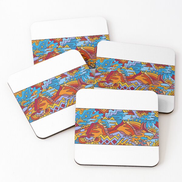 Item preview, Glasshouse Mountains in colour designed and sold by C-Birb.