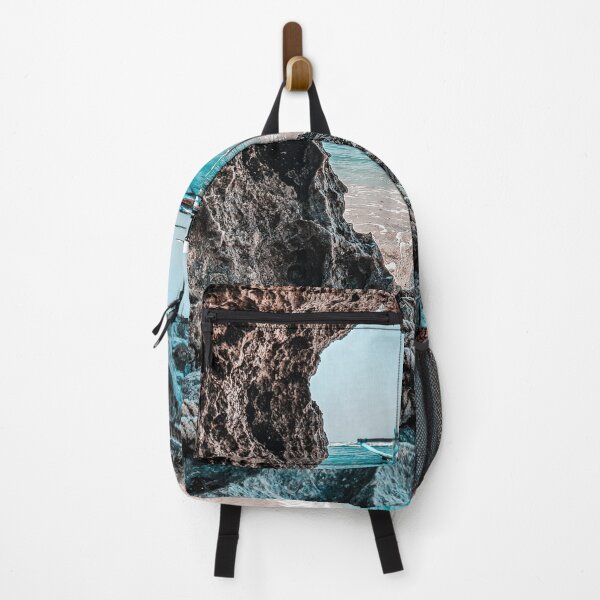 Item preview, Blue Ocean Waves and a Boat tied up with a rope in Bali designed and sold by nimble-nut.