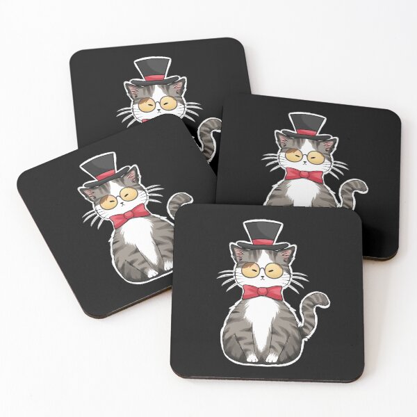 Item preview, Noble marble cat wearing magician hat designed and sold by gattoshou1.