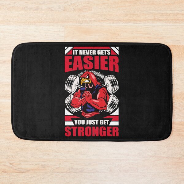 Item preview, It Never Gets Easier, You Just Get Stronger-motivational gift for body builders designed and sold by BRtisticDesigns.