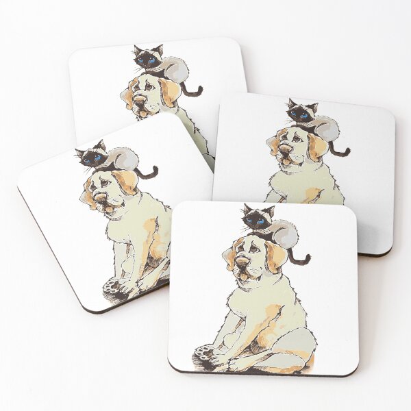Item preview, Siamese and Labrador siblings designed and sold by IckaArt.
