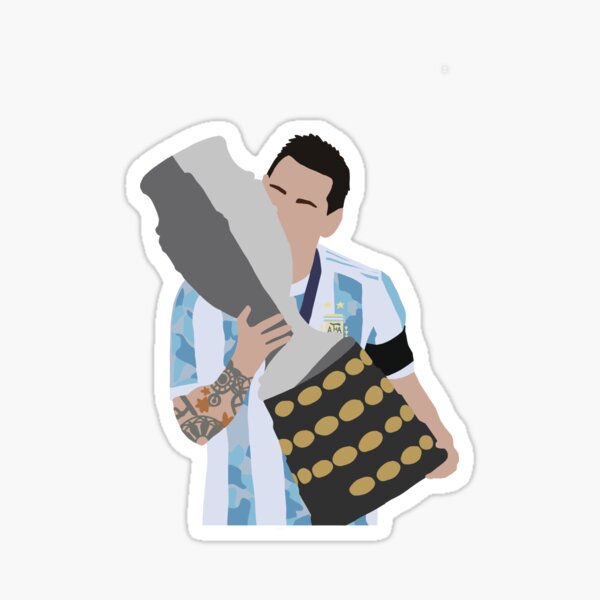 Messi Wins Copa America Argentina vs Brazil Sticker