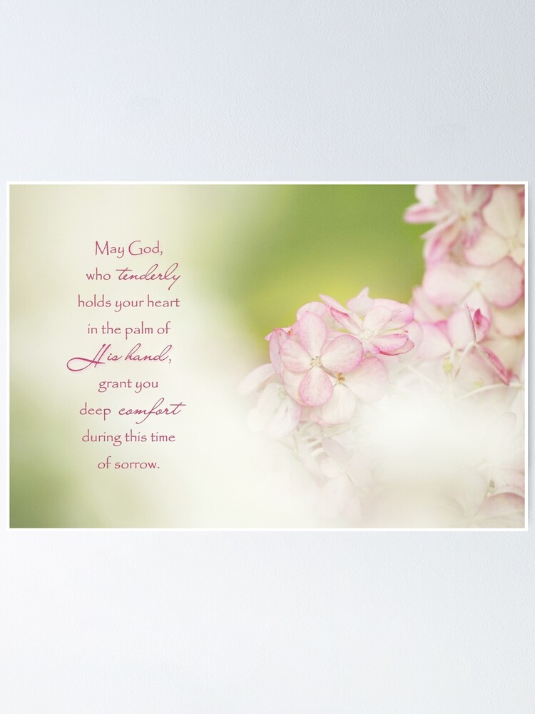 God Of Comfort Sympathy Card Poster By Tracelle Redbubble