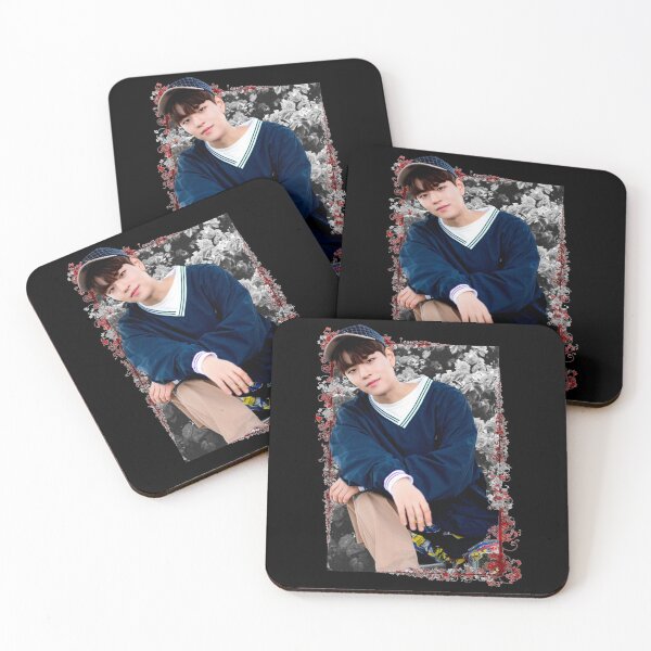 Item preview, Kim Seungmin Stray Kids Seungmin Korean Kpop Floral Design designed and sold by Piosenka Art.