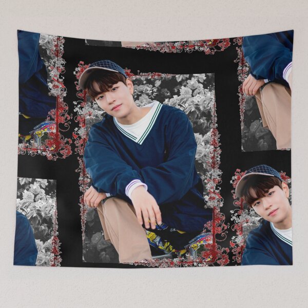 Item preview, Kim Seungmin Stray Kids Seungmin Korean Kpop Floral Design designed and sold by Piosenka Art.