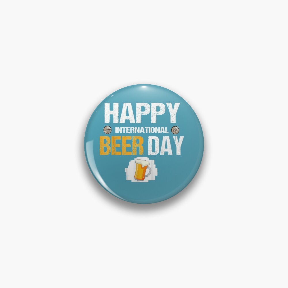 Discover Happy International Beer Day Graphic Pin