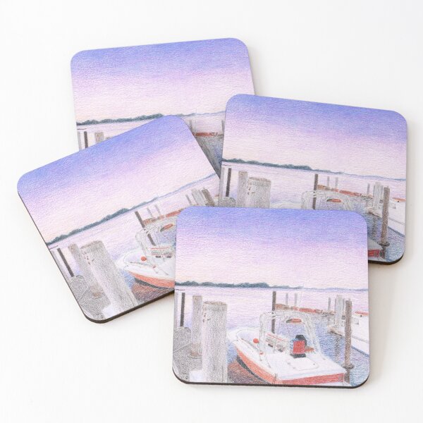 Item preview, Harbor sunset designed and sold by YuNikDraw.