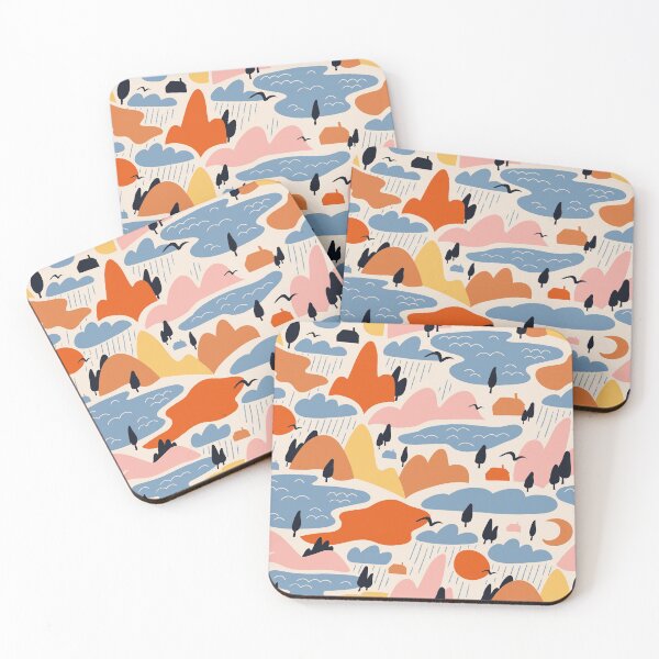 Item preview, Abstract landscape pattern designed and sold by Alenka Karabanova.
