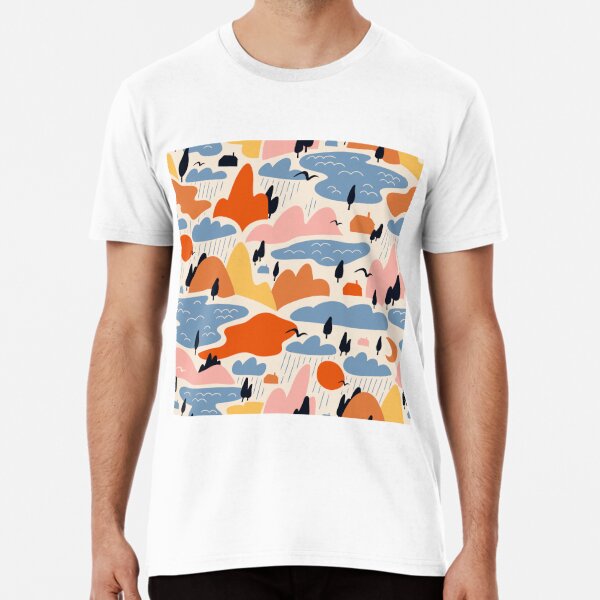 Abstract landscape pattern Premium T-Shirt