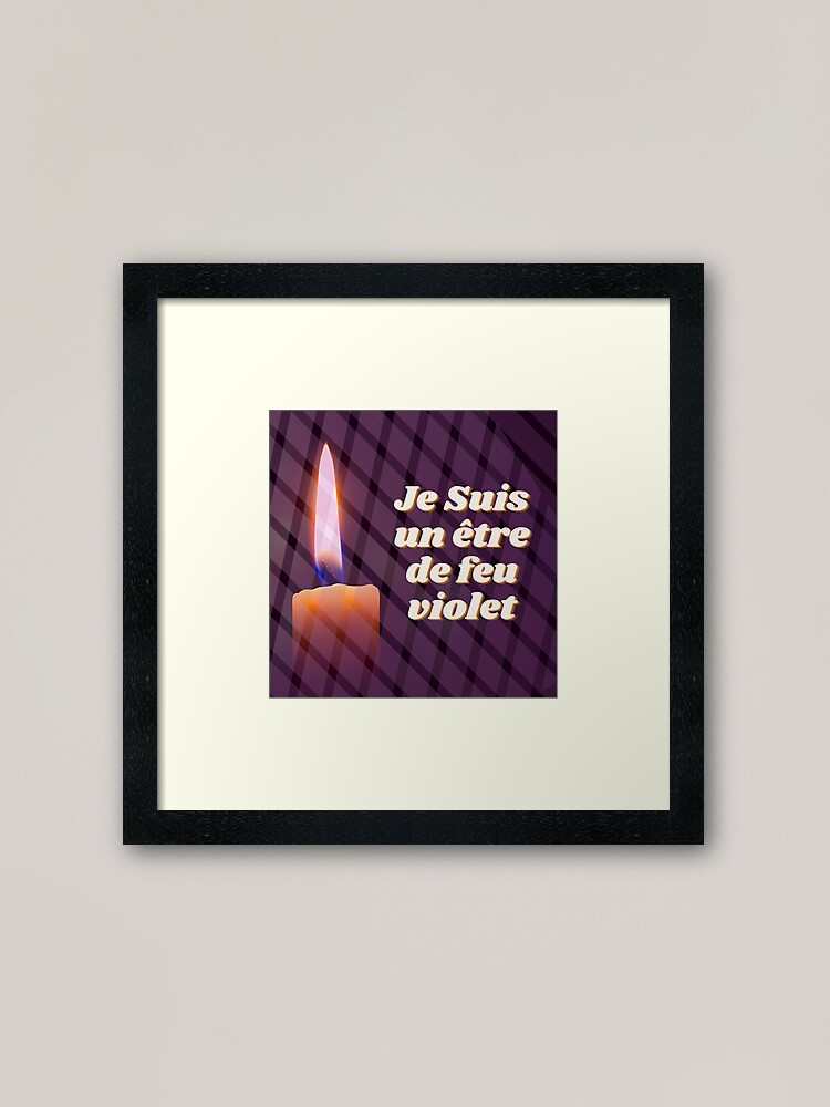Impression encadrée ''Décret Flamme Violette ' : autre vue