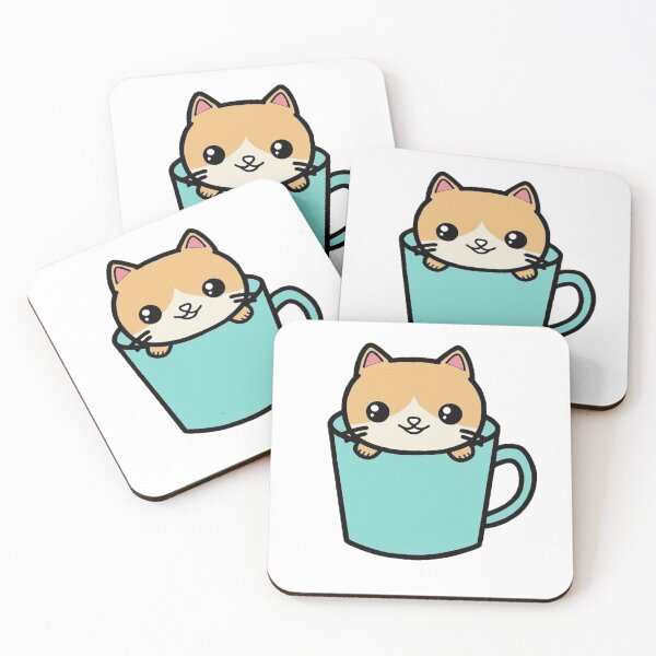 Item preview, Cute Kawaii Cat Mug designed and sold by designedbylils.