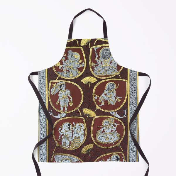 Item preview, "Dashavtaar" Phad painting, Indian folk art by Gopal joshi designed and sold by gopalpjoshi.
