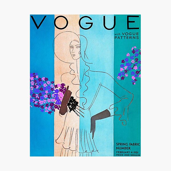 Vintage Vogue February - 1931 Photographic Print