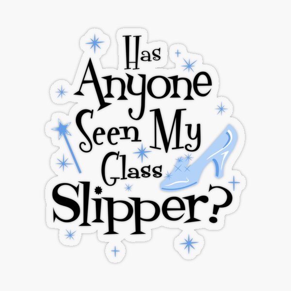 Glass slipper Sticker for Sale by breannapoch