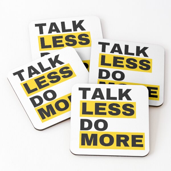 Item preview, Talk Less. Do More. designed and sold by TheresePrintArt.