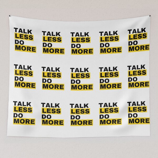 Item preview, Talk Less. Do More. designed and sold by TheresePrintArt.