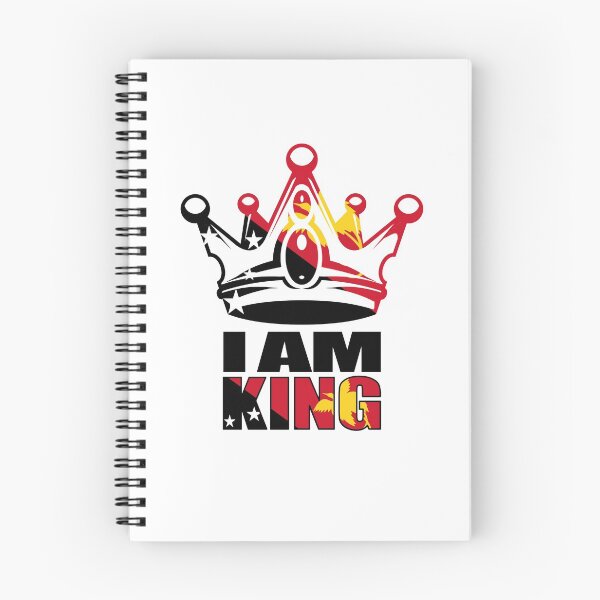 Item preview, I Am King of Papua New Guinea with Flag designed and sold by PNG-pikinini.