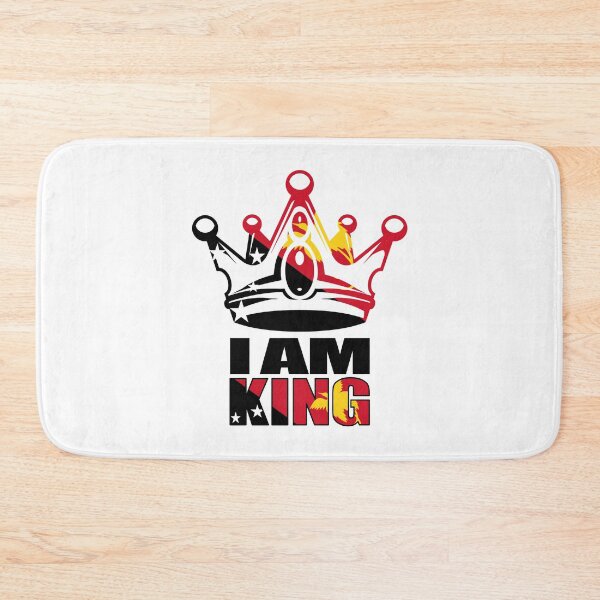 Item preview, I Am King of Papua New Guinea with Flag designed and sold by PNG-pikinini.