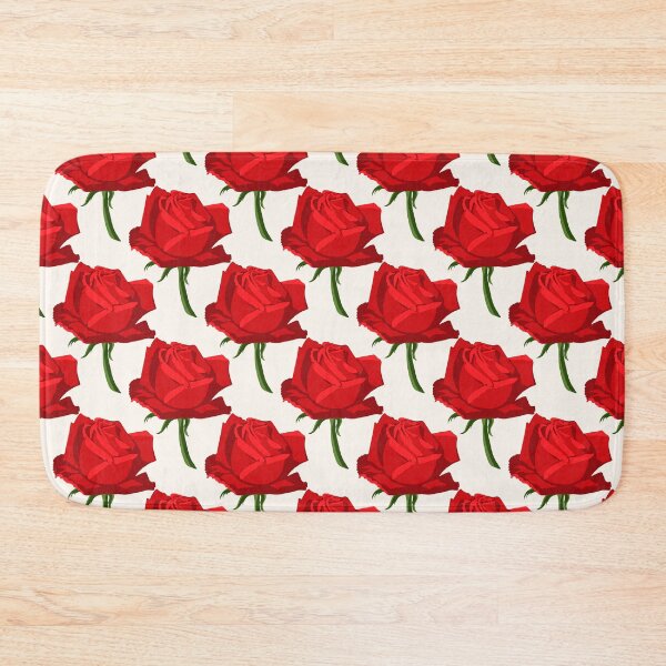 Item preview, red flowers pattern designed and sold by sbrstore.