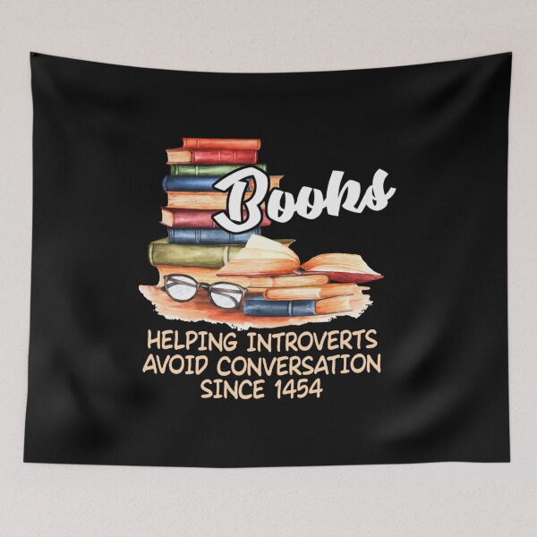 Item preview, Books Helping Introverts Avoid Conversation Since 1454 designed and sold by Beaawtrix76.