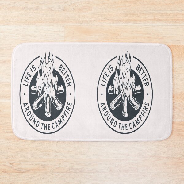 Item preview, Monochrome emblem of burning campfire flame sticker designed and sold by angel1818.