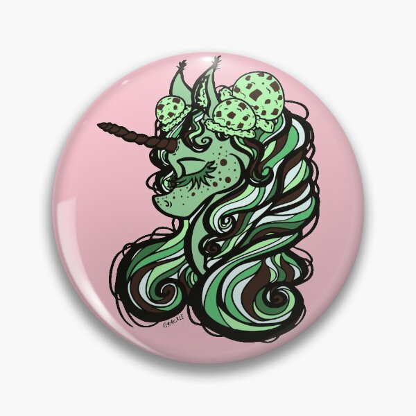 Item preview, Mint Chocolate Chip Unicorn designed and sold by JanGrackle.