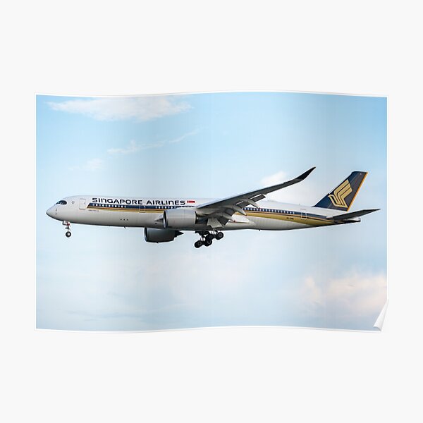 Singapore Airlines Airbus A350-941 Poster