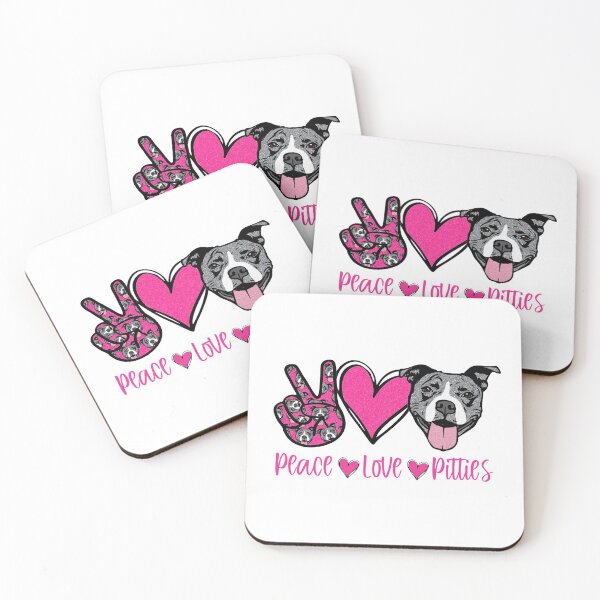 Item preview, Peace Love Pitbulls-gift idea for pitbull lovers designed and sold by BRtisticDesigns.