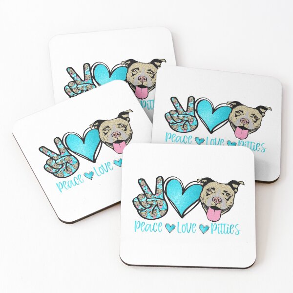 Item preview, Peace Love Pitbulls-gift idea for pitbull lovers designed and sold by BRtisticDesigns.
