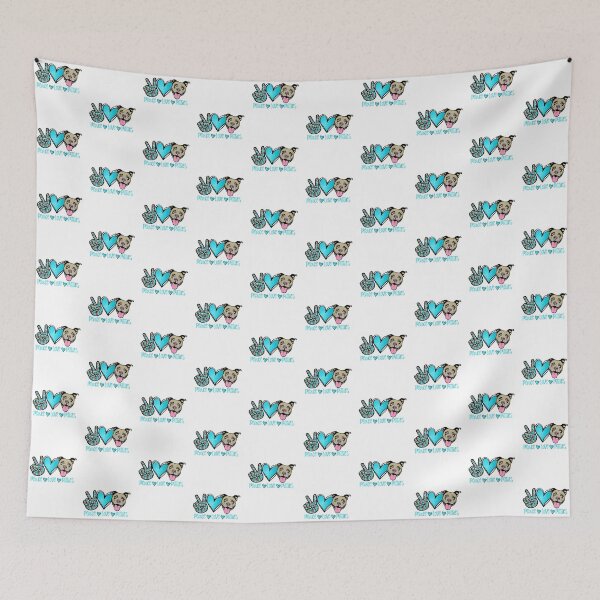 Item preview, Peace Love Pitbulls-gift idea for pitbull lovers designed and sold by BRtisticDesigns.