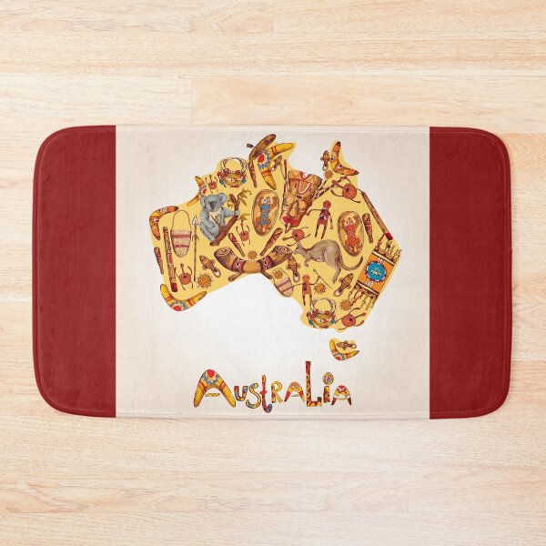 Item preview, Diseño de mapa de arte aborigen australiano designed and sold by ParadoxEnvision.