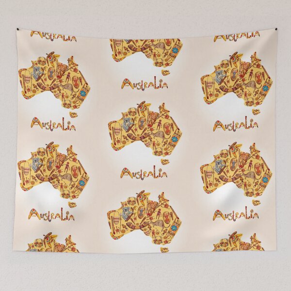Item preview, Australian Aboriginal Art Map Design designed and sold by ParadoxEnvision.